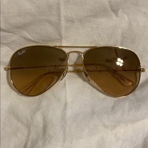 Brown ray ban aviators